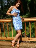 Sarah Blake Babes Legs Outdoor RedHead