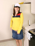 dildo posing on kitchen teen Karlie Montana