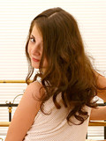 bedroom brunette teen Alexandra Nubiles
