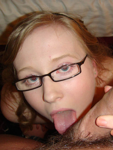 Cum loving four-eyed blonde honey Satine Spark gets her unbelievably pink pussy nailed POV