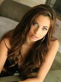 Charming latina Tiffany Taylor in super sexy black lingerie shows her naughty bits