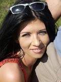 blowjob brunettes couple sex cumshot outdoor sex red pants sunglasses Jennifer D