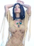 Huge titted Veronica Zemanova gets naked and does some modeling in the doorway