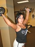 Black haired chick Dasani Lysiane doping exercises and fucking the sperm out of cock