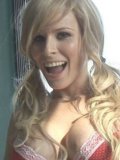 Busty Kenzie Marie pets cock in hands and rubs it between tits until explosion