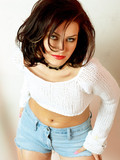 babes brunettes foam jeans pornstars Haley Twistys