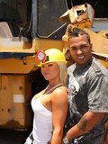 Blonde construction worker Crista Moore owned by huge dick and fountained with sperm