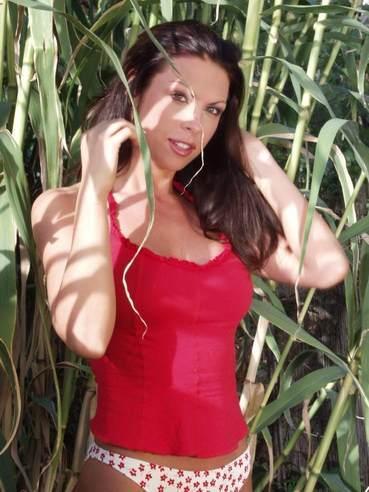 Sabrina and her GF get tanned and then have passionate love session in the bushes.