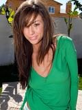 babes brunettes green jercey outdoors pornstars stripping Tiffany Brookes