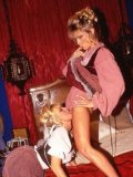 Busty lesbian Jenna Jameson enjoys the horniest pussy licking with stretched legs