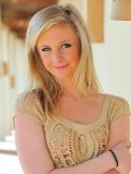 Angelic blonde babe Tatum FTV in short dress displays her fat lipped shaved pussy