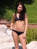 Micah Moore Bikini Brunette Outdoor