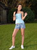 Antonya Outdoor Shaved Teen Toys & Masturbation