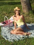 babes brunettes cowboy hat outdoors Nadia Taylor