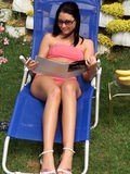 Belicia Brunette Outdoor Shaved