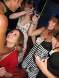 Kasey Chase and her drunk girlfriends play with a stripper then have sex with him